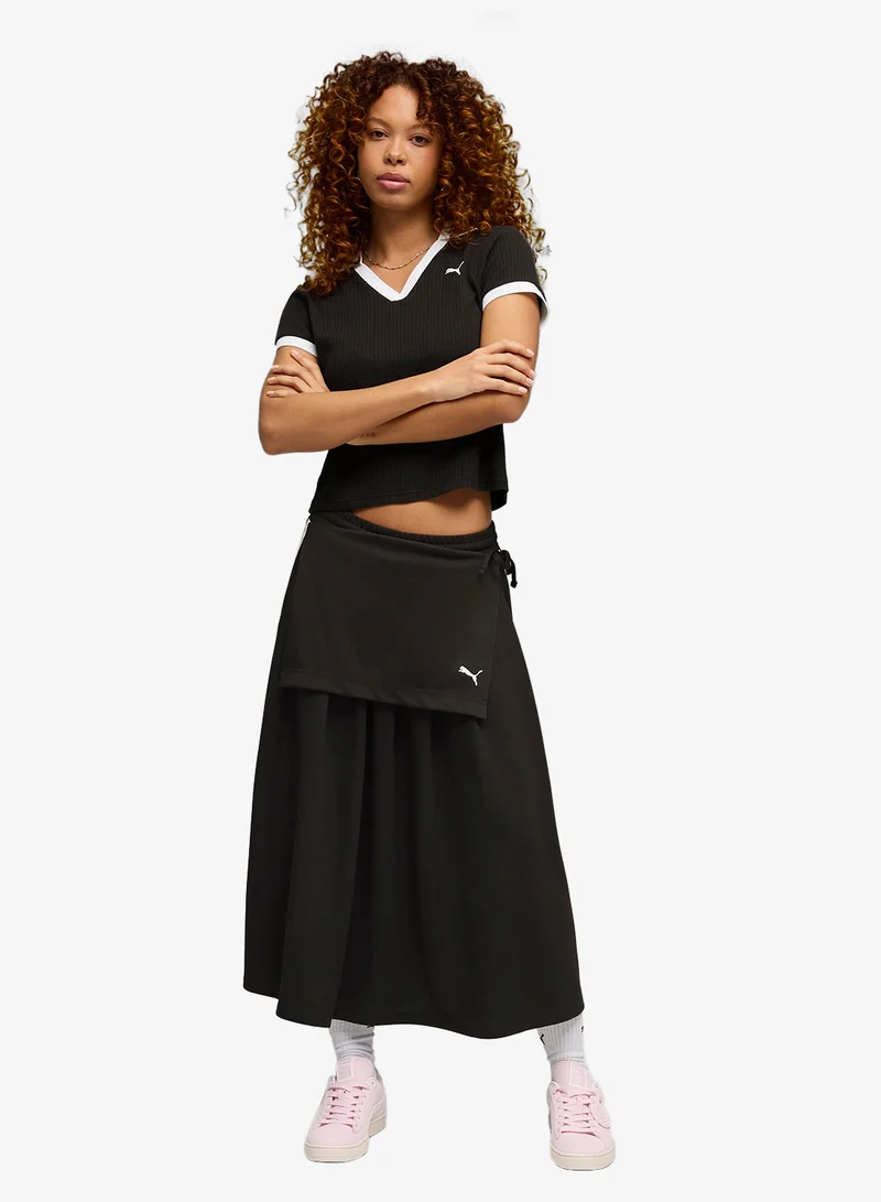 PUMA  T7 Midi Pleated Skirt for Women | Best Price UAE